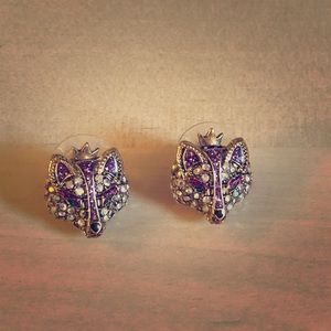 Betsey Johnson Fox Earrings